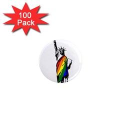 Pride Statue Of Liberty  1  Mini Magnets (100 Pack)  by Valentinaart