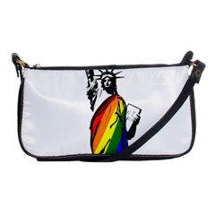 Pride Statue Of Liberty  Shoulder Clutch Bags by Valentinaart