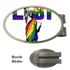 Lgbt New York Money Clips (oval)  by Valentinaart