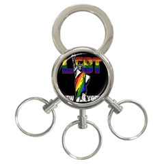 Lgbt New York 3-ring Key Chains by Valentinaart