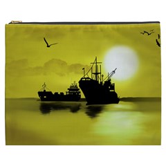 Open Sea Cosmetic Bag (xxxl)  by Valentinaart