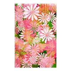 Pink Flowers Floral Pattern Shower Curtain 48  X 72  (small)  by paulaoliveiradesign