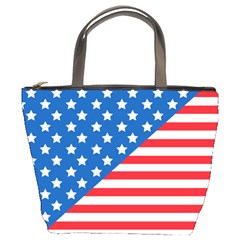 Usa Flag Bucket Bags by stockimagefolio1