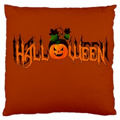 Halloween Large Cushion Case (two Sides) by Valentinaart