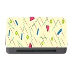Background  With Lines Triangles Memory Card Reader with CF Front