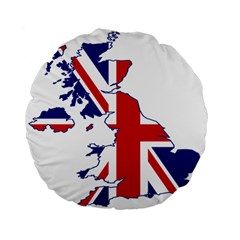 Britain Flag England Nations Standard 15  Premium Flano Round Cushions