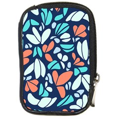 Blue Tossed Flower Floral Compact Camera Cases