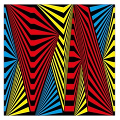Door Pattern Line Abstract Illustration Waves Wave Chevron Red Blue Yellow Black Large Satin Scarf (square) by Mariart