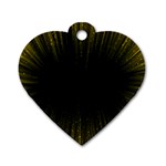 Colorful Light Ray Border Animation Loop Yellow Dog Tag Heart (One Side)