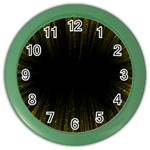 Colorful Light Ray Border Animation Loop Yellow Color Wall Clocks