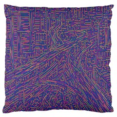 Infiniti Line Building Street Line Illustration Large Flano Cushion Case (one Side) by Mariart