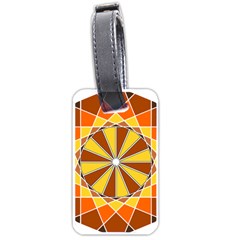 Ornaments Art Line Circle Luggage Tags (one Side)  by Mariart