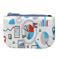 Science Mathematics Formula Large Coin Purse by Mariart