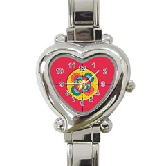 Color Scope Heart Italian Charm Watch by linceazul