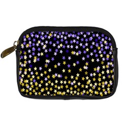 Space Star Light Gold Blue Beauty Digital Camera Cases by Mariart