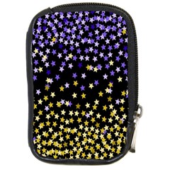 Space Star Light Gold Blue Beauty Compact Camera Cases by Mariart