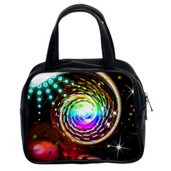 Space Star Planet Light Galaxy Moon Classic Handbags (2 Sides) by Mariart