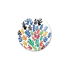 The Wreath Matisse Beauty Rainbow Color Sea Beach Golf Ball Marker (4 Pack)