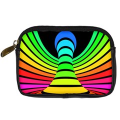 Twisted Motion Rainbow Colors Line Wave Chevron Waves Digital Camera Cases