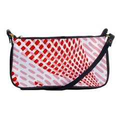 Waves Wave Learning Connection Polka Red Pink Chevron Shoulder Clutch Bags by Mariart