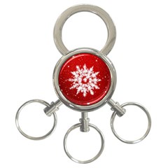 Background Christmas Star 3-ring Key Chains by Nexatart