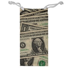 Dollar Currency Money Us Dollar Jewelry Bag by Nexatart