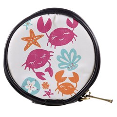 Animals Sea Flower Tropical Crab Mini Makeup Bags by Mariart