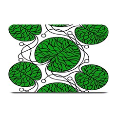 Bottna Fabric Leaf Green Plate Mats by Mariart