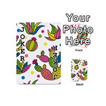 Cactus Seamless Pattern Background Polka Wave Rainbow Playing Cards 54 (Mini)  Front - Joker1