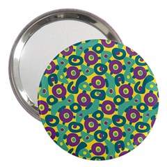 Discrete State Turing Pattern Polka Dots Green Purple Yellow Rainbow Sexy Beauty 3  Handbag Mirrors