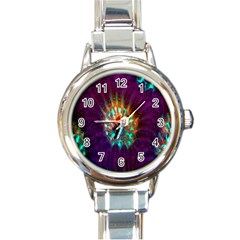 Live Green Brain Goniastrea Underwater Corals Consist Small Round Italian Charm Watch by Mariart