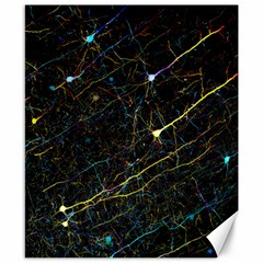 Neurons Light Neon Net Canvas 8  X 10  by Mariart