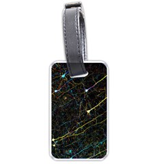 Neurons Light Neon Net Luggage Tags (two Sides) by Mariart