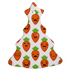 Seamless Background Carrots Emotions Illustration Face Smile Cry Cute Orange Ornament (christmas Tree) 