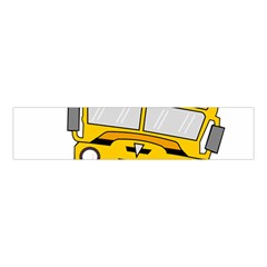 Back To School - School Bus Velvet Scrunchie by Valentinaart