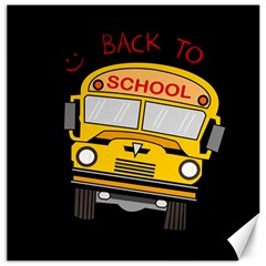 Back To School - School Bus Canvas 20  X 20   by Valentinaart