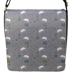 Shave Our Rhinos Animals Monster Flap Messenger Bag (s)