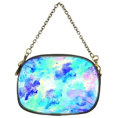 Transparent Colorful Rainbow Blue Paint Sky Chain Purses (one Side)  by Mariart