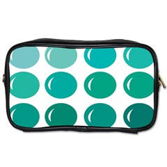 Bubbel Balloon Shades Teal Toiletries Bags by Mariart