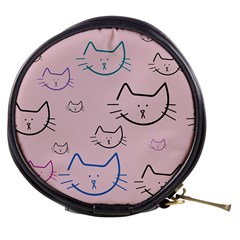 Cat Pattern Face Smile Cute Animals Beauty Mini Makeup Bags