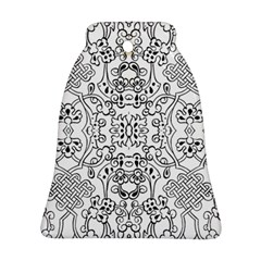 Black Psychedelic Pattern Ornament (bell)