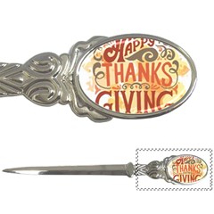 Happy Thanksgiving Sign Letter Openers by Mariart