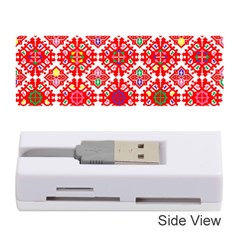 Plaid Red Star Flower Floral Fabric Memory Card Reader (stick) 