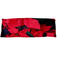 Red Poinsettia Flower Body Pillow Case (dakimakura) by Mariart