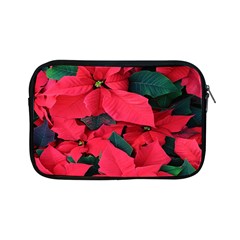 Red Poinsettia Flower Apple Ipad Mini Zipper Cases by Mariart