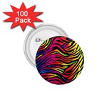 Rainbow Zebra 1.75  Buttons (100 pack) 