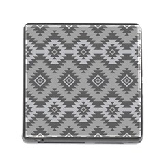 Triangle Wave Chevron Grey Sign Star Memory Card Reader (square)