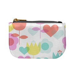 Tulip Lotus Sunflower Flower Floral Staer Love Pink Red Blue Green Mini Coin Purses