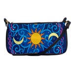 Sun Moon Star Space Vector Clipart Shoulder Clutch Bags Front