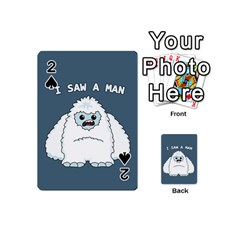 Yeti - I Saw A Man Playing Cards 54 (mini)  by Valentinaart